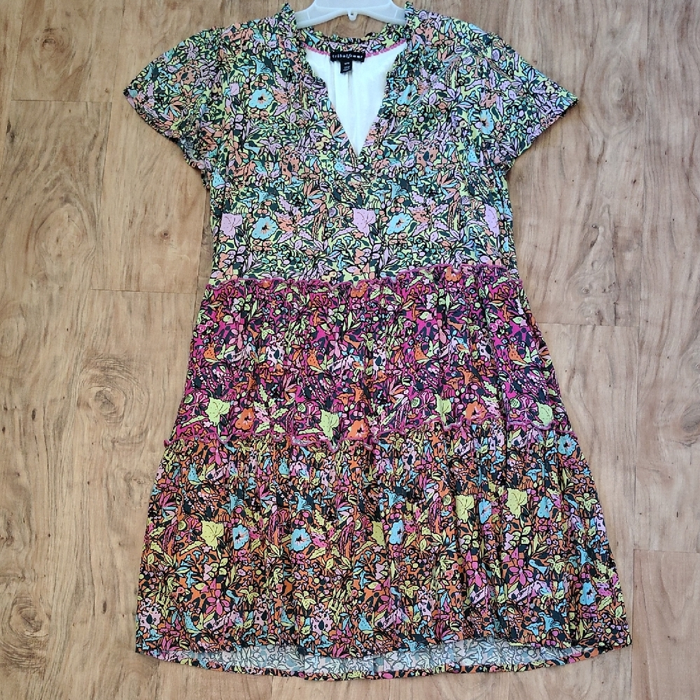 Tribal Femme Multicolor Floral Dress